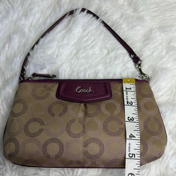 COACH y2k Purple Signature Canvas Wristlet Mini Purse - Picture 12 of 12